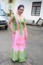 Divyanka Tripathi at Big Magic Janmasthami episode shoot in Mumbai on 17th Aug 2013 (34).JPG
